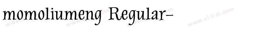 momoliumeng Regular字体转换